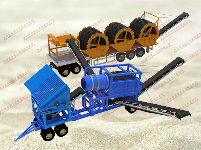 移動式破碎洗沙機 移動式破碎洗沙機