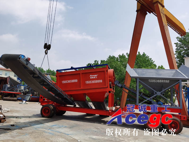 實(shí)用移動(dòng)滾筒篩洗砂機(jī) 實(shí)用移動(dòng)滾筒篩洗砂機(jī)