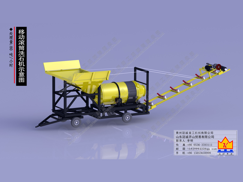 移動(dòng)式滾筒/圓筒/轉(zhuǎn)筒洗砂機(jī) 移動(dòng)式滾筒/圓筒/轉(zhuǎn)筒洗砂機(jī)