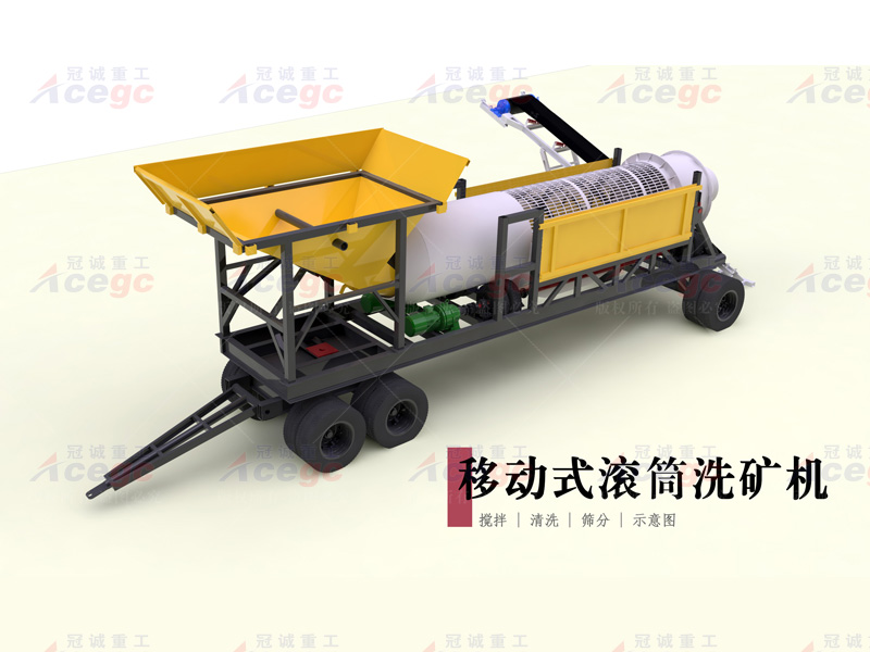 移動式滾筒洗沙機(jī) 移動式滾筒洗沙機(jī)
